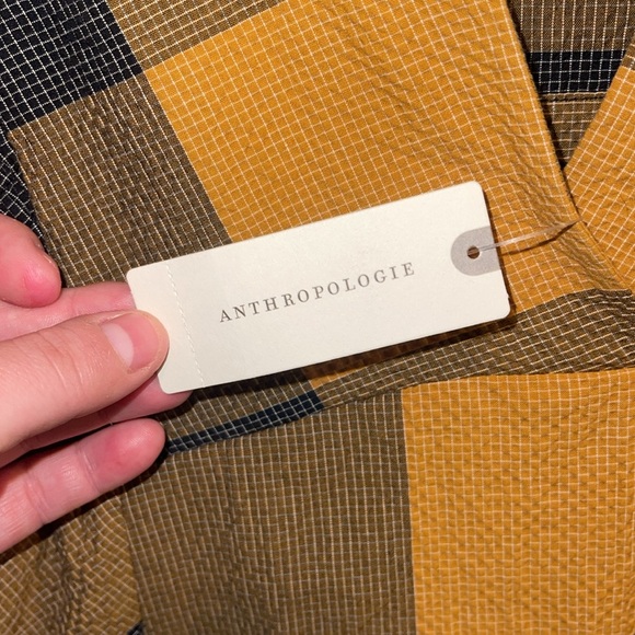 NWT ANTHROPOLOGIE Gingham Maxi Dress - Picture 10 of 14